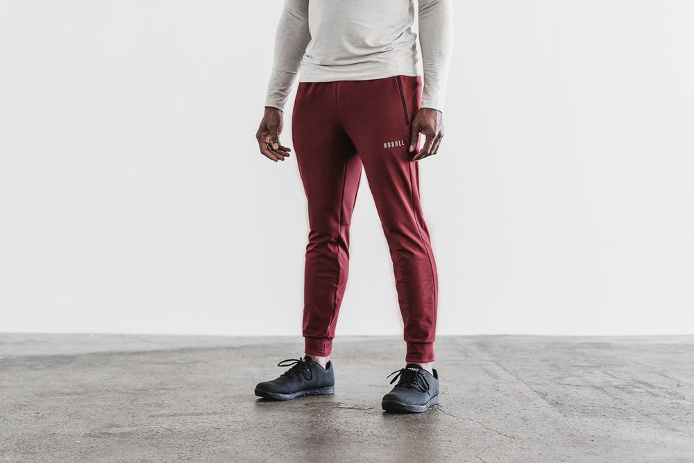 Pantalons De Jogging NOBULL Homme Bordeaux - NOBULL,France (9563-FJGXU)